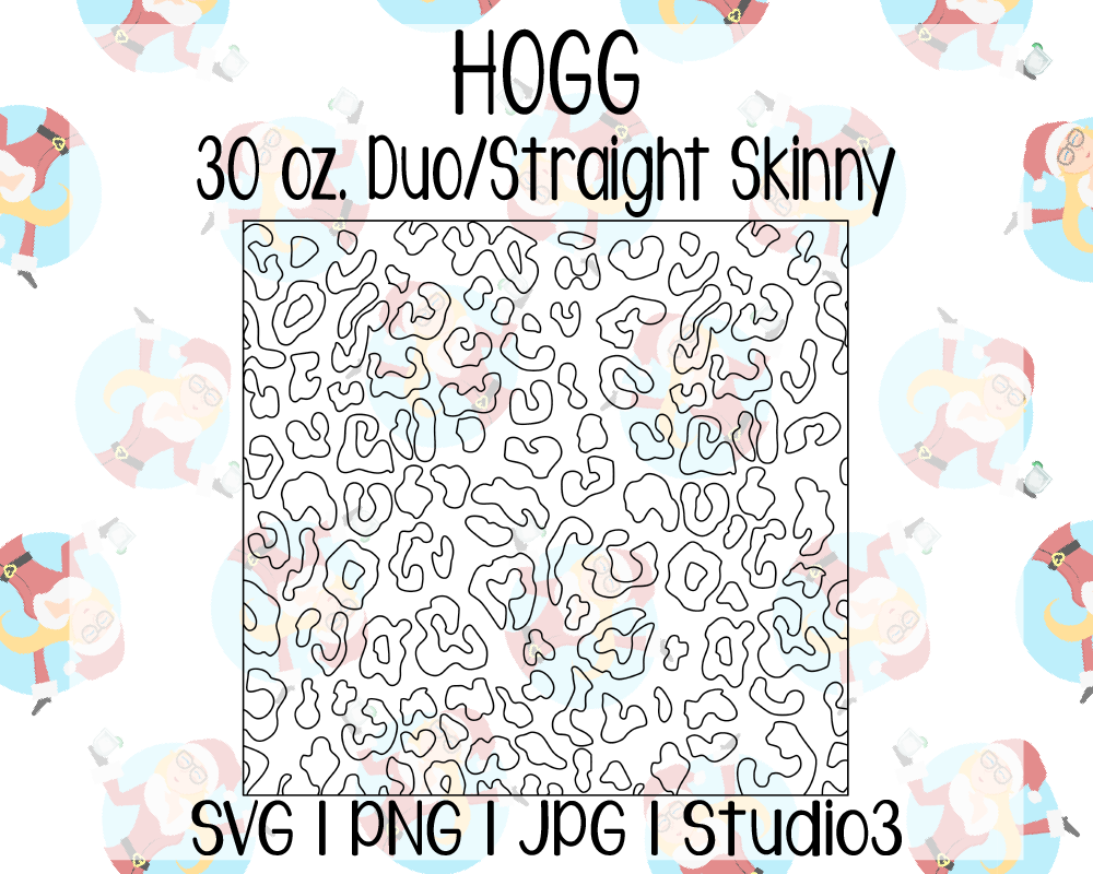 25 oz Hogg DUO skinny tumbler template straight