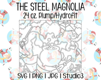 Witch Sisters Burst Template | Seamless Tumbler Wrap | The Steel Magnolia 24 oz. Plump/Hydrofit | SVG PNG JPG Studio3